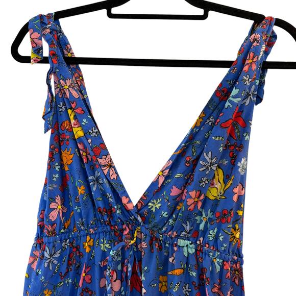 Dauphinette X J.Crew Tie-Shoulder Maxi Cover-Up Dress Small Cornucopia Floral - Picture 3 of 12